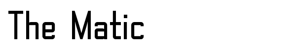 The Matic font preview